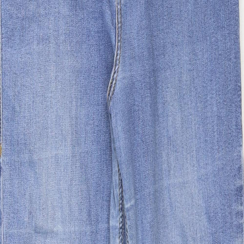 Preworn Womens Blue Cotton Jegging Jeans Size 28 in Regular Button