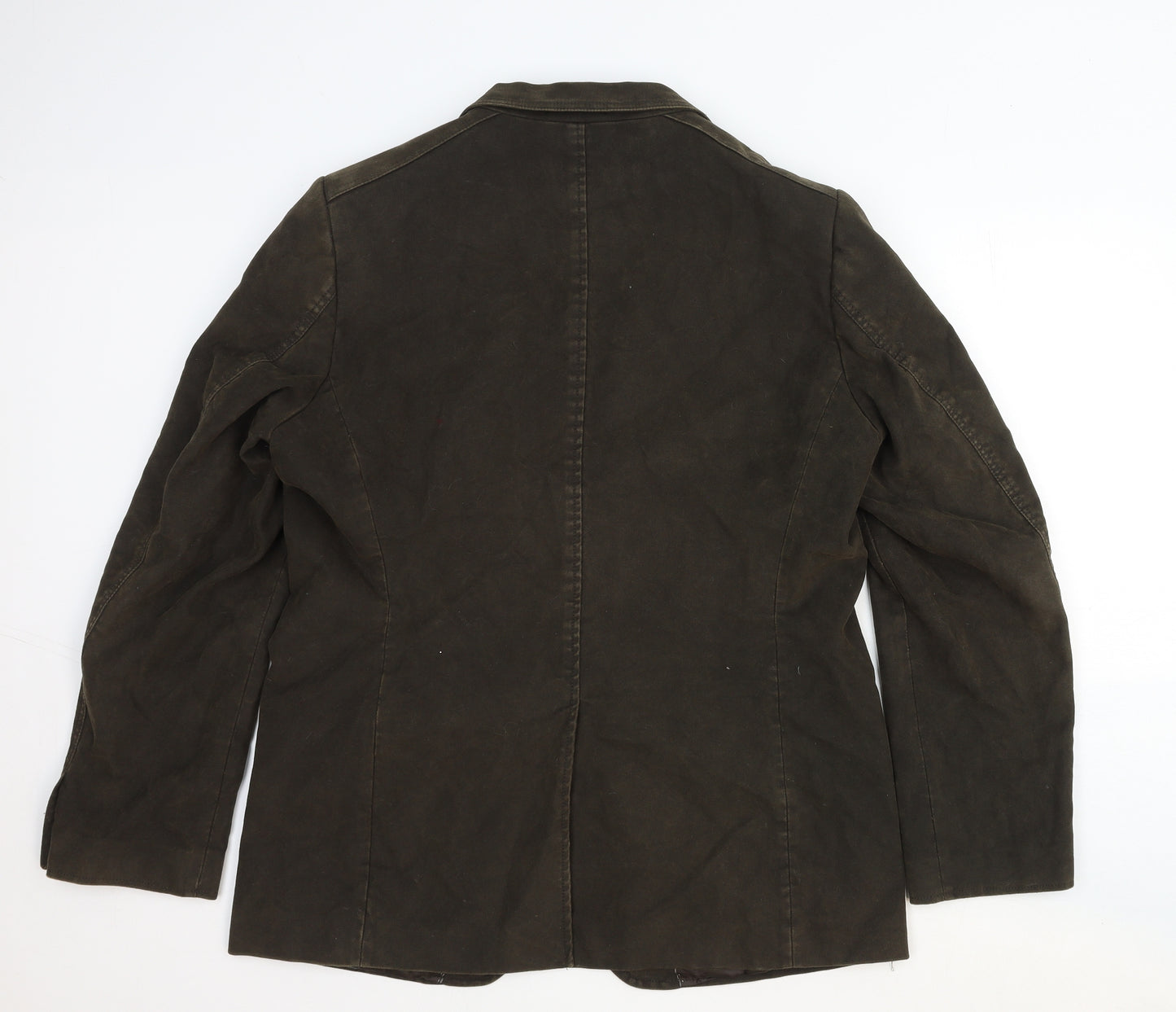 Cedarwood State Mens Brown Polyester Jacket Blazer Size 44 Regular