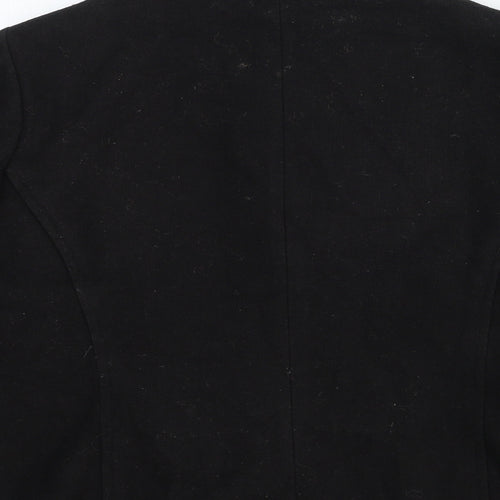 Savida Womens Black Pea Coat Coat Size 10 Button