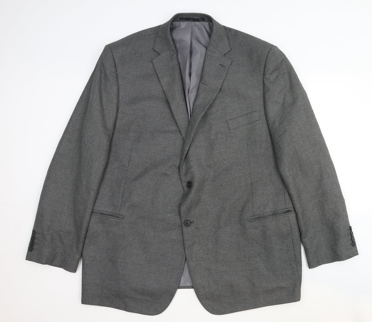 Marks and Spencer Mens Grey Wool Jacket Suit Jacket Size 50 Regular