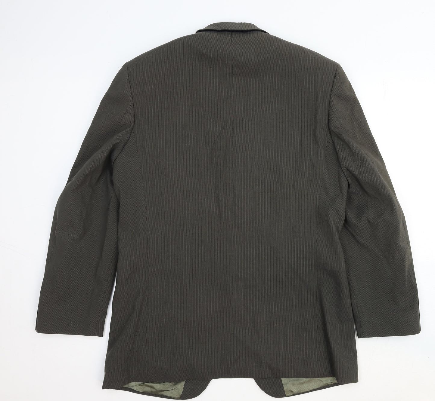 Van Kollem Mens Green Wool Jacket Suit Jacket Size 44 Regular