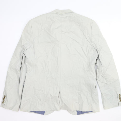 NEXT Mens Ivory Wool Jacket Suit Jacket Size 44 Regular