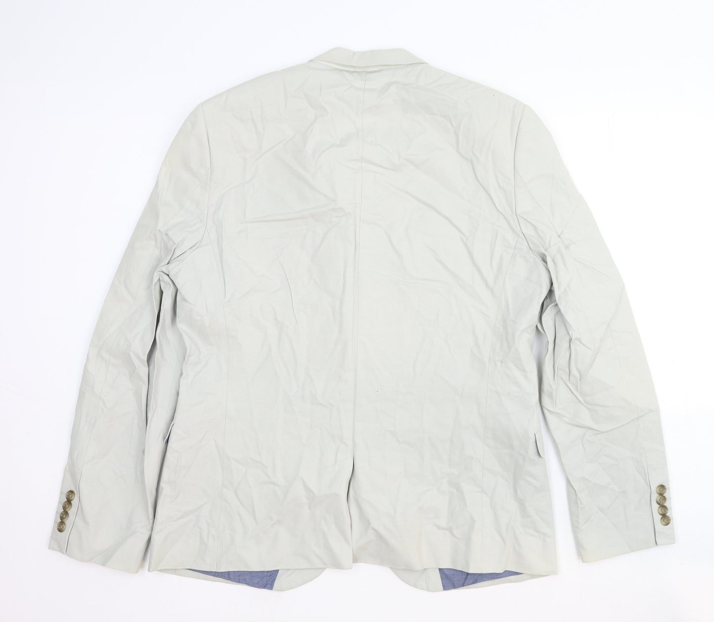 NEXT Mens Ivory Wool Jacket Suit Jacket Size 44 Regular