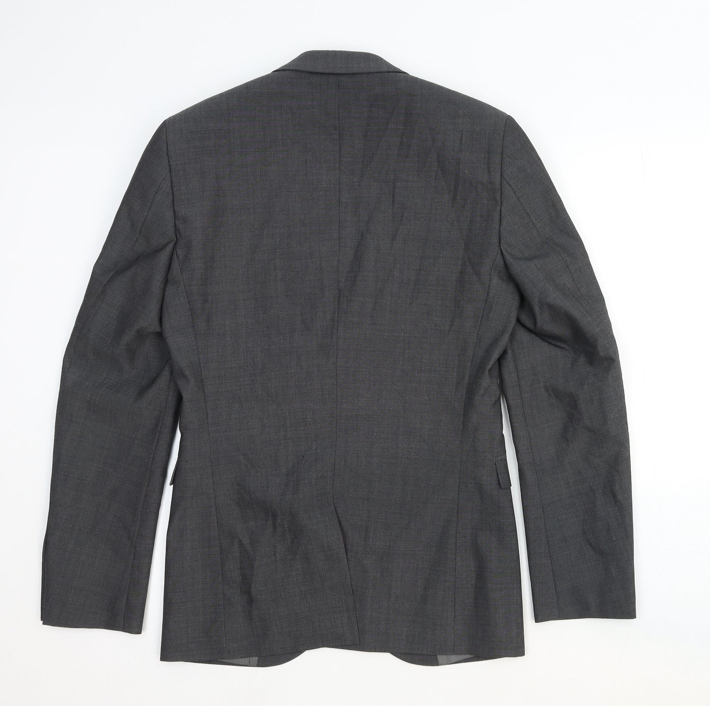 NEXT Mens Grey Wool Jacket Suit Jacket Size 34 Regular