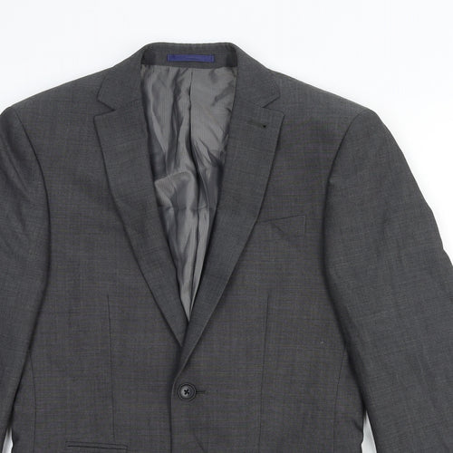 NEXT Mens Grey Wool Jacket Suit Jacket Size 34 Regular