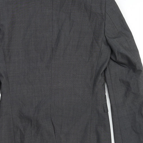 NEXT Mens Grey Wool Jacket Suit Jacket Size 34 Regular