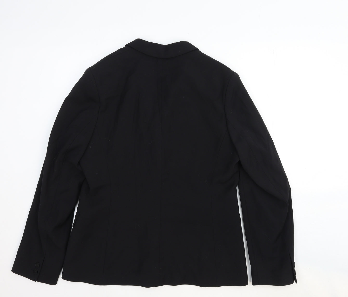 Country Road Womens Black Wool Jacket Suit Jacket Size 12