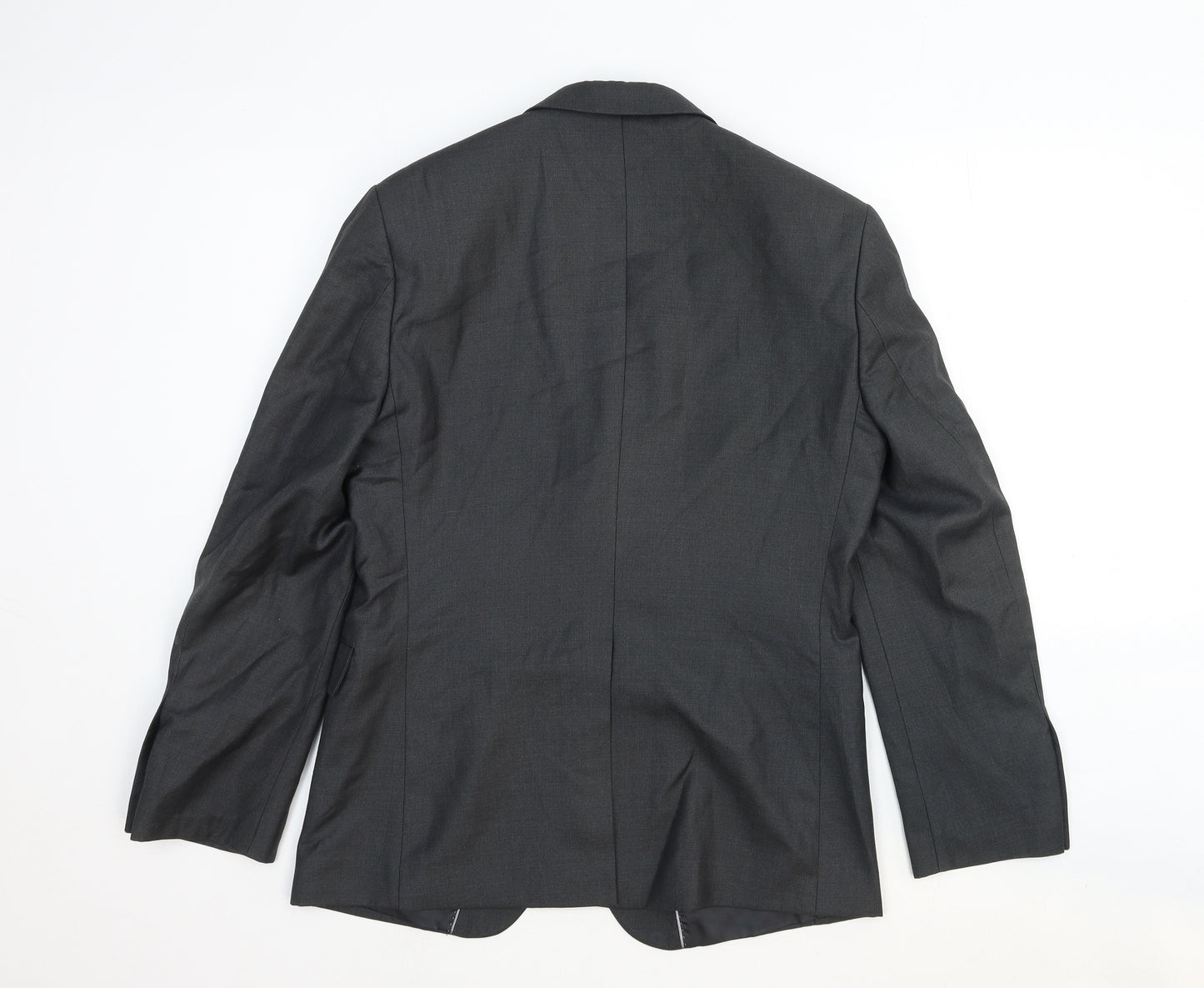 Frencheye Mens Grey Wool Jacket Suit Jacket Size 38 Regular