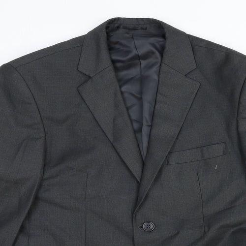 Frencheye Mens Grey Wool Jacket Suit Jacket Size 38 Regular