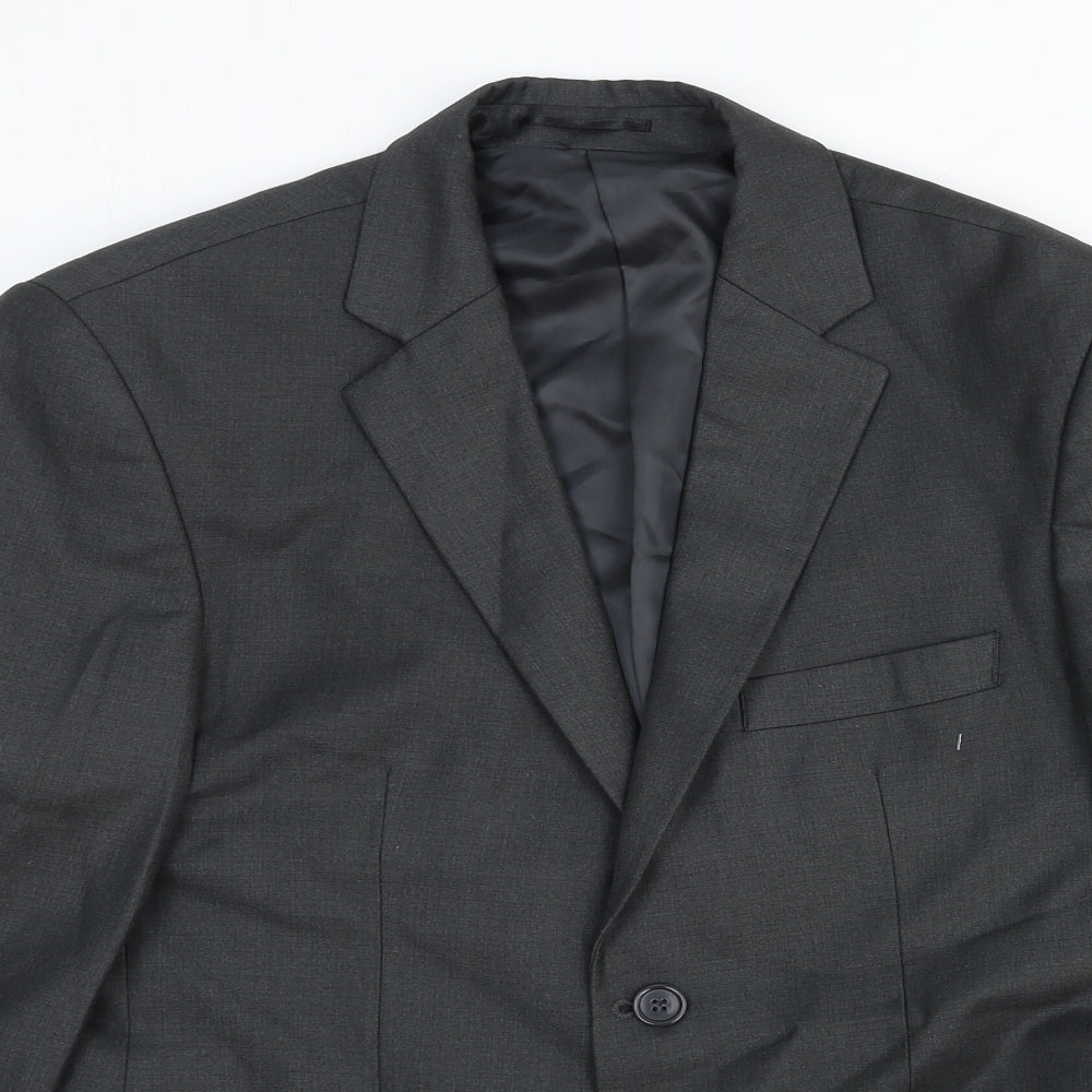 Frencheye Mens Grey Wool Jacket Suit Jacket Size 38 Regular