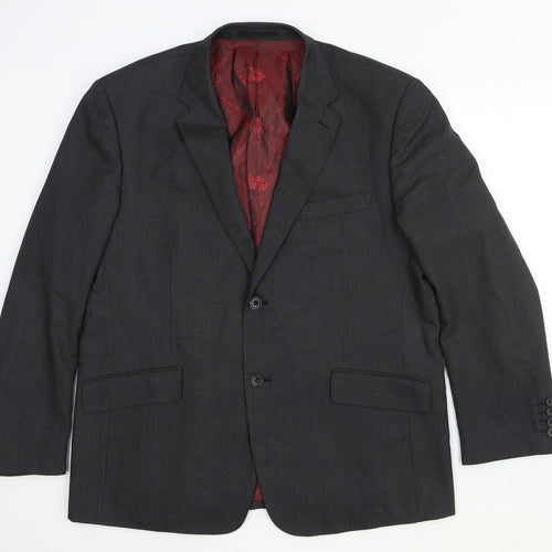 Skopes Mens Grey Wool Jacket Suit Jacket Size 44 Regular