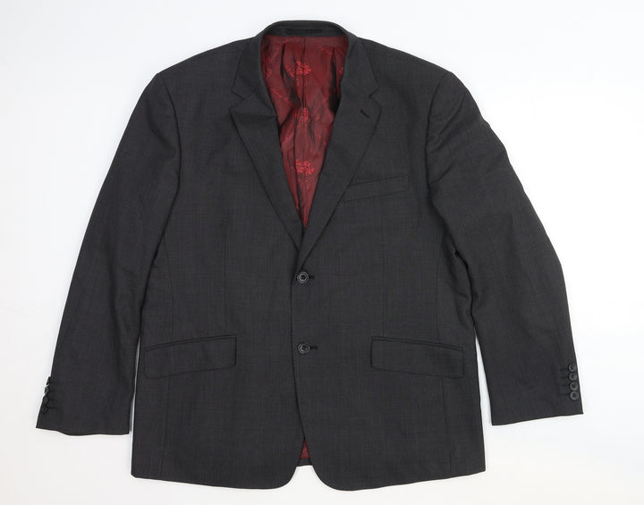 Skopes Mens Grey Wool Jacket Suit Jacket Size 44 Regular