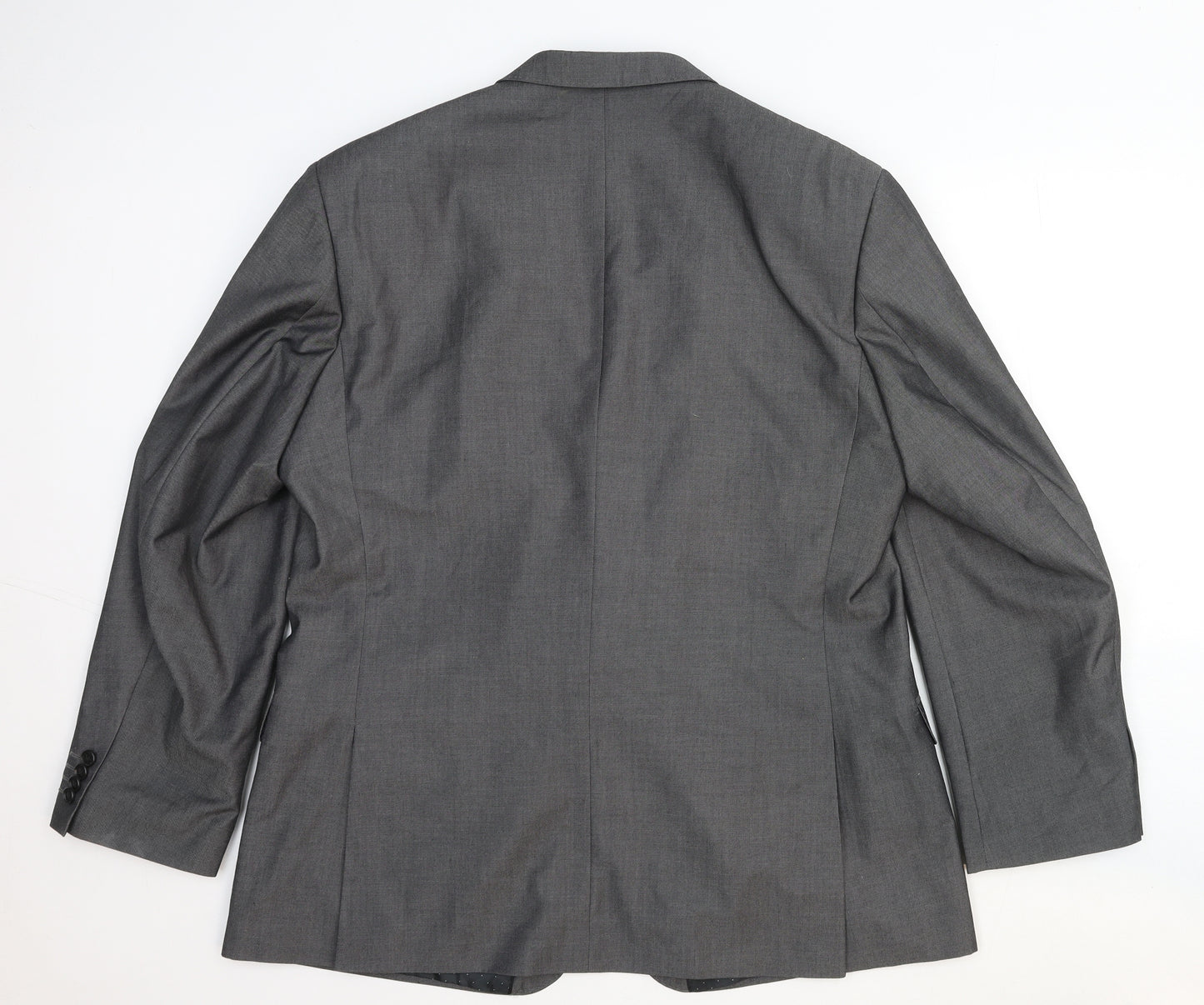 F&F Mens Grey Wool Jacket Suit Jacket Size 48 Regular