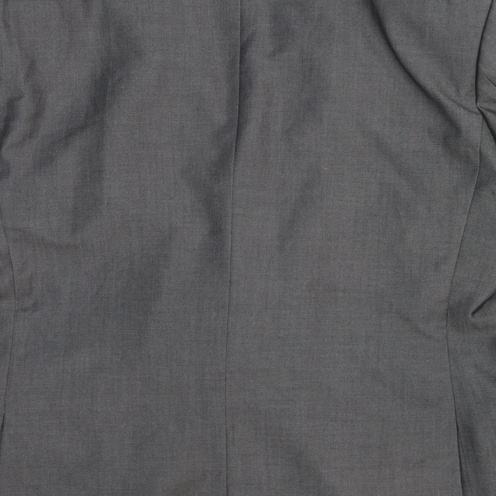 F&F Mens Grey Wool Jacket Suit Jacket Size 48 Regular