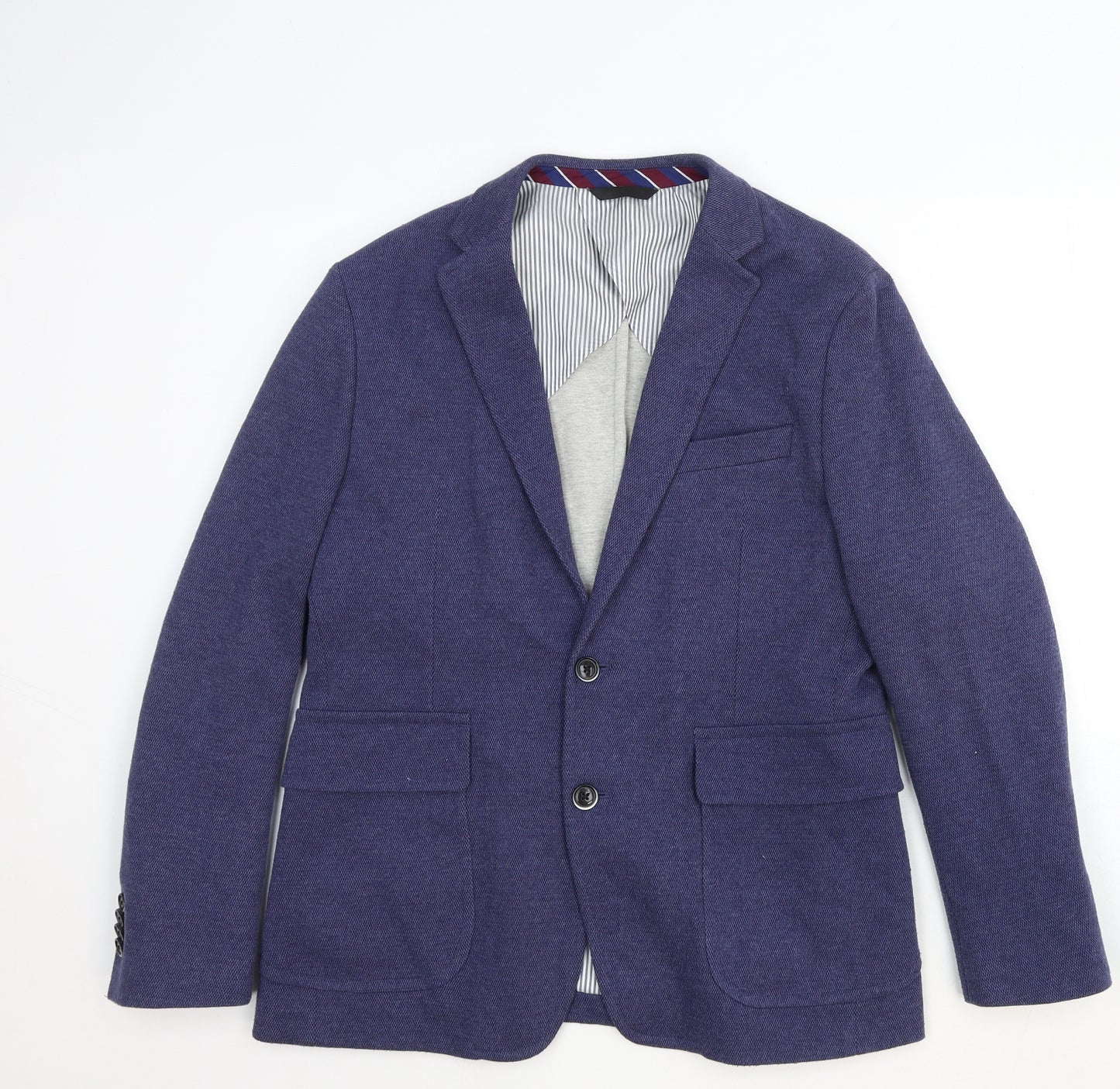 Banana Republic Mens Blue Wool Jacket Blazer Size 40 Regular