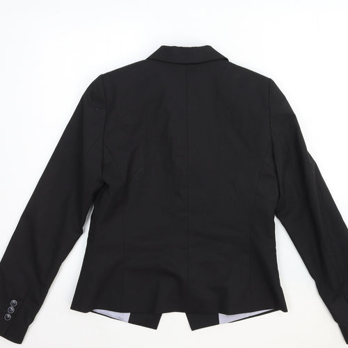 Caroll Womens Black Wool Jacket Suit Jacket Size 10