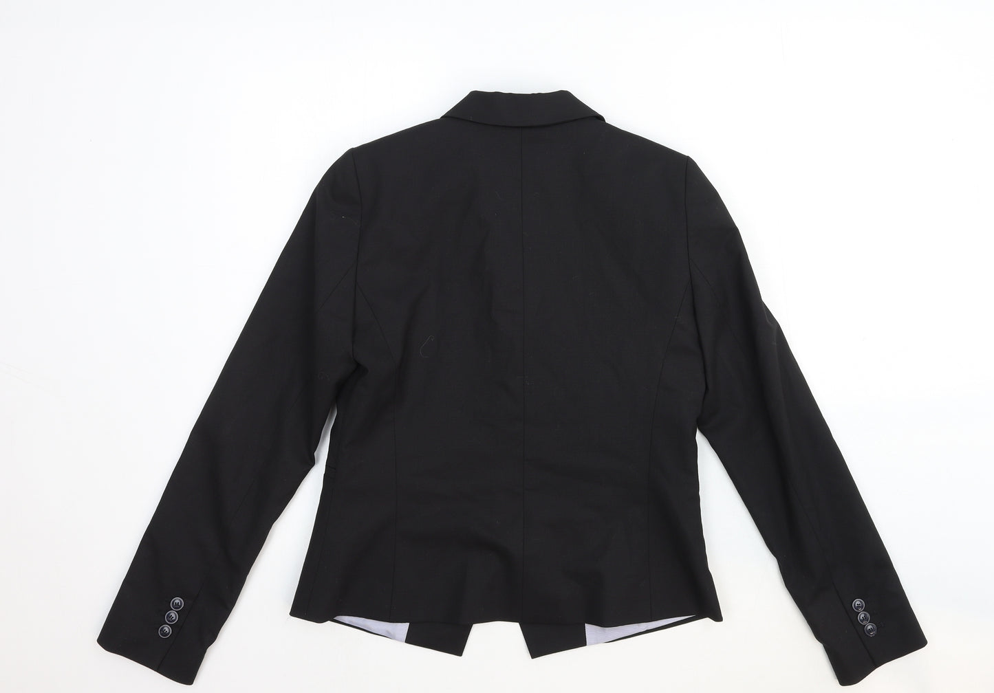 Caroll Womens Black Wool Jacket Suit Jacket Size 10