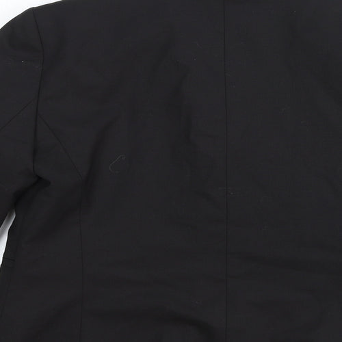 Caroll Womens Black Wool Jacket Suit Jacket Size 10
