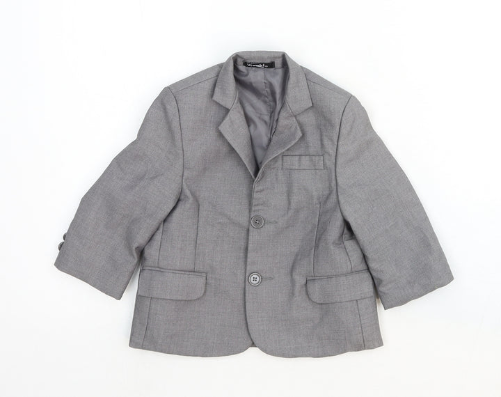 VivaKi Baby Grey Jacket Blazer Size 18-24 Months Button