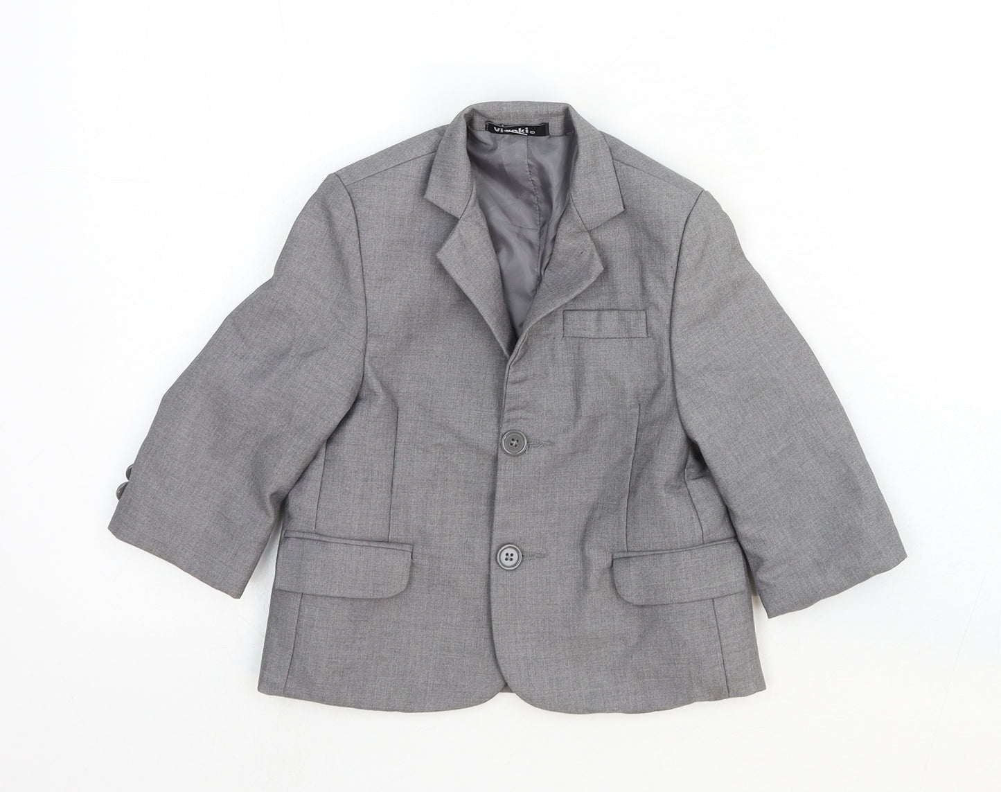 VivaKi Baby Grey Jacket Blazer Size 18-24 Months Button