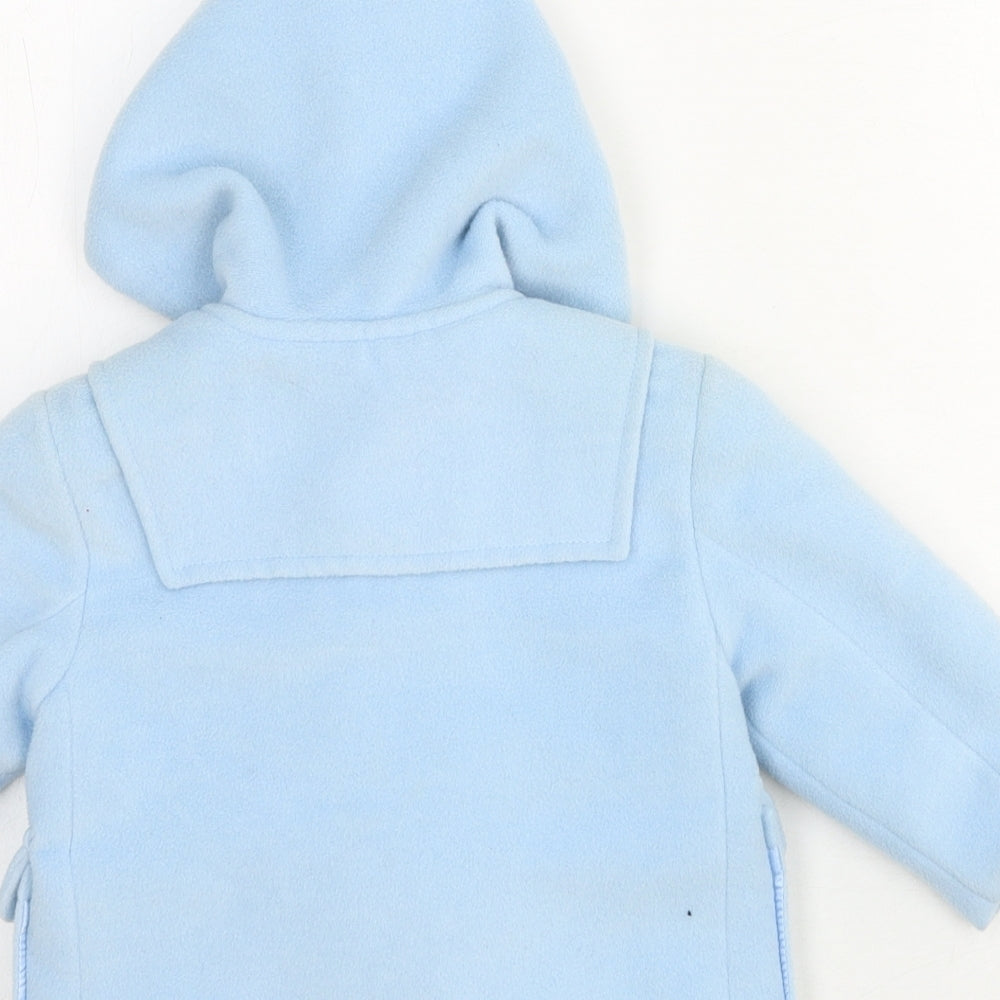 Preworn Baby Blue Duffle Coat Coat Size 12 Months Snap