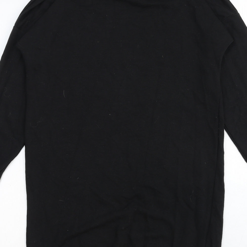 George Womens Black Cotton Pullover Sweatshirt Size 8 Pullover - Emily In Paris