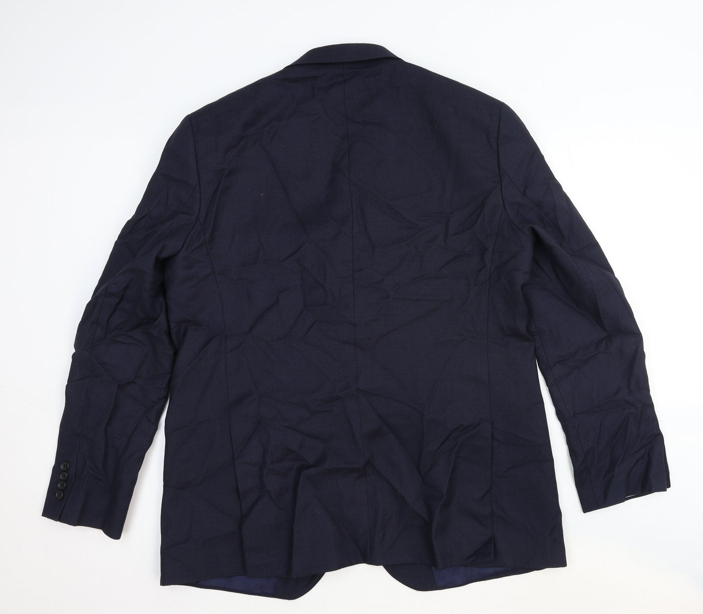Marks and Spencer Mens Blue Wool Jacket Suit Jacket Size 2XL Regular