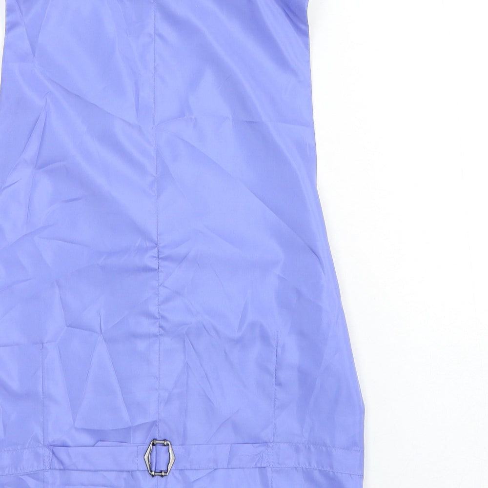 MunsingWear Mens Blue Wool Jacket Suit Waistcoat Size 36 Regular