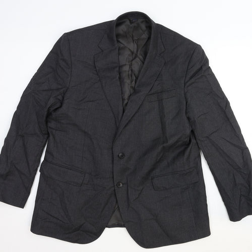 Marks and Spencer Mens Grey Wool Jacket Suit Jacket Size 44 Regular