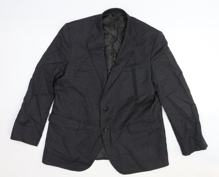 Marks and Spencer Mens Grey Wool Jacket Suit Jacket Size 44 Regular