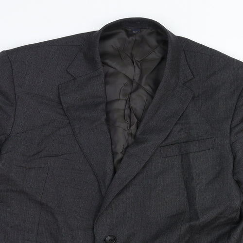 Marks and Spencer Mens Grey Wool Jacket Suit Jacket Size 44 Regular