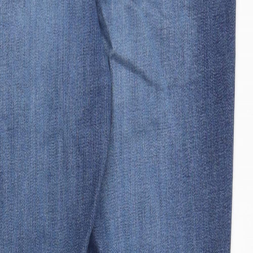 Denim & Co. Womens Blue Cotton Skinny Jeans Size 10 Slim Zip