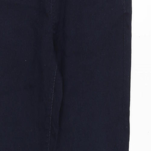 Marks and Spencer Womens Blue Cotton Skinny Jeans Size 8 Slim Zip