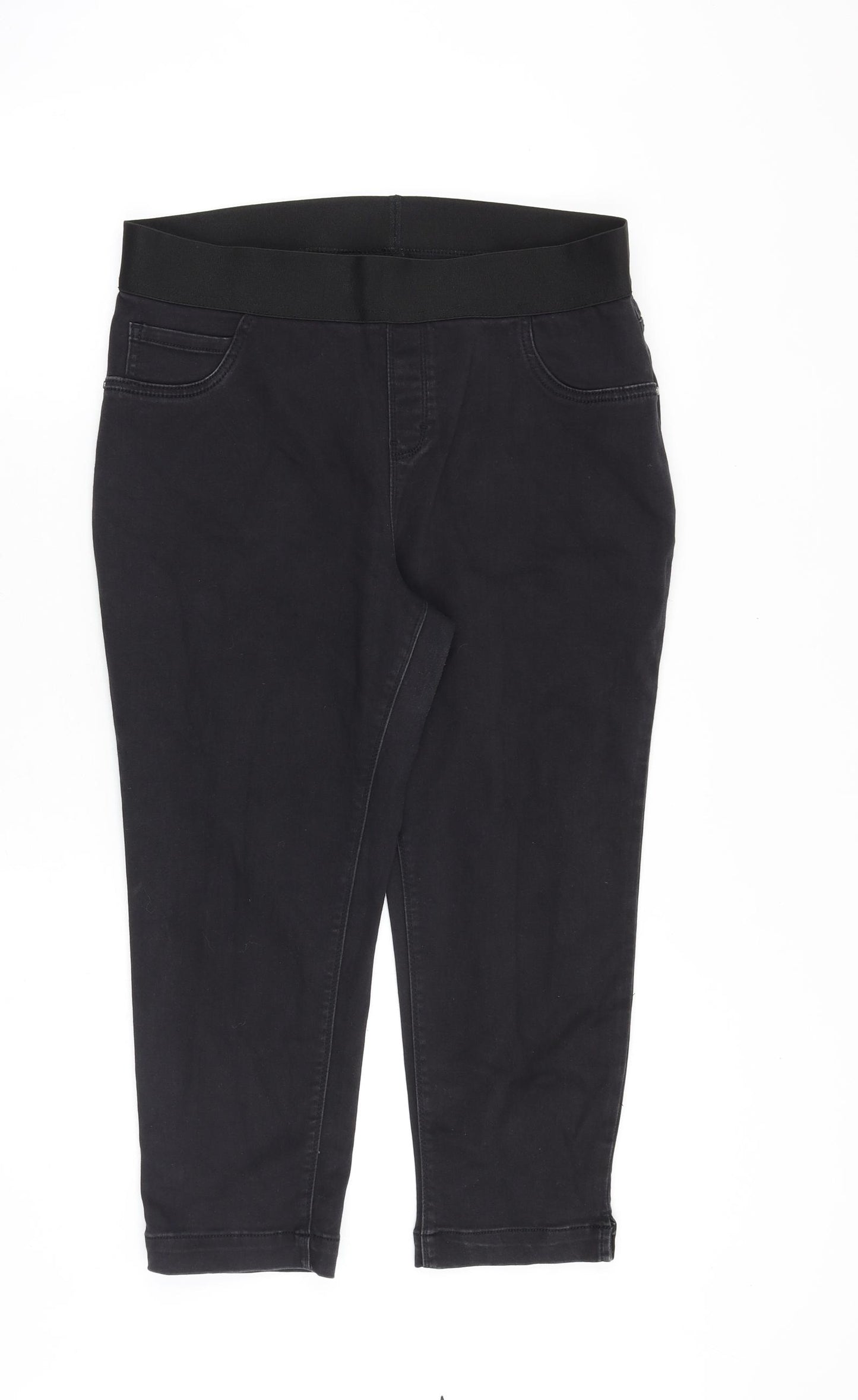 George Womens Black Cotton Jegging Jeans Size 16 Slim