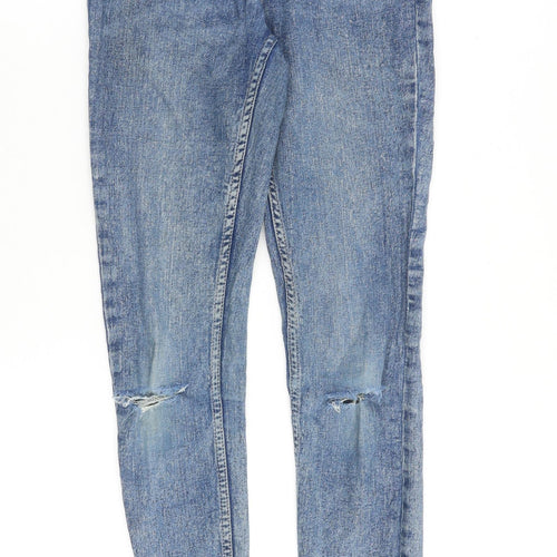 Gap Womens Blue Cotton Skinny Jeans Size 26 in Slim Zip