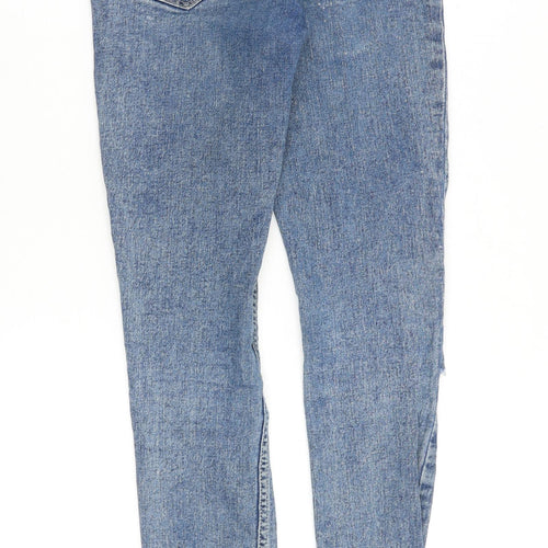 Gap Womens Blue Cotton Skinny Jeans Size 26 in Slim Zip