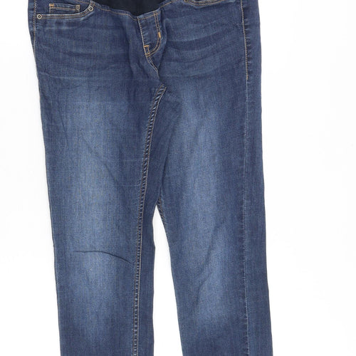 H&M Womens Blue Cotton Skinny Jeans Size 10 Slim