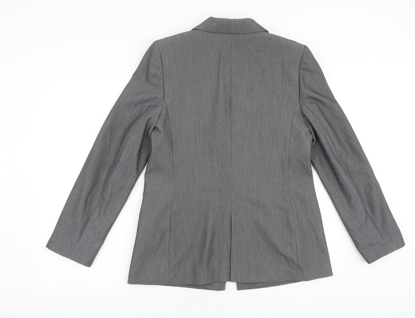F&F Womens Grey Polyester Jacket Suit Jacket Size 14