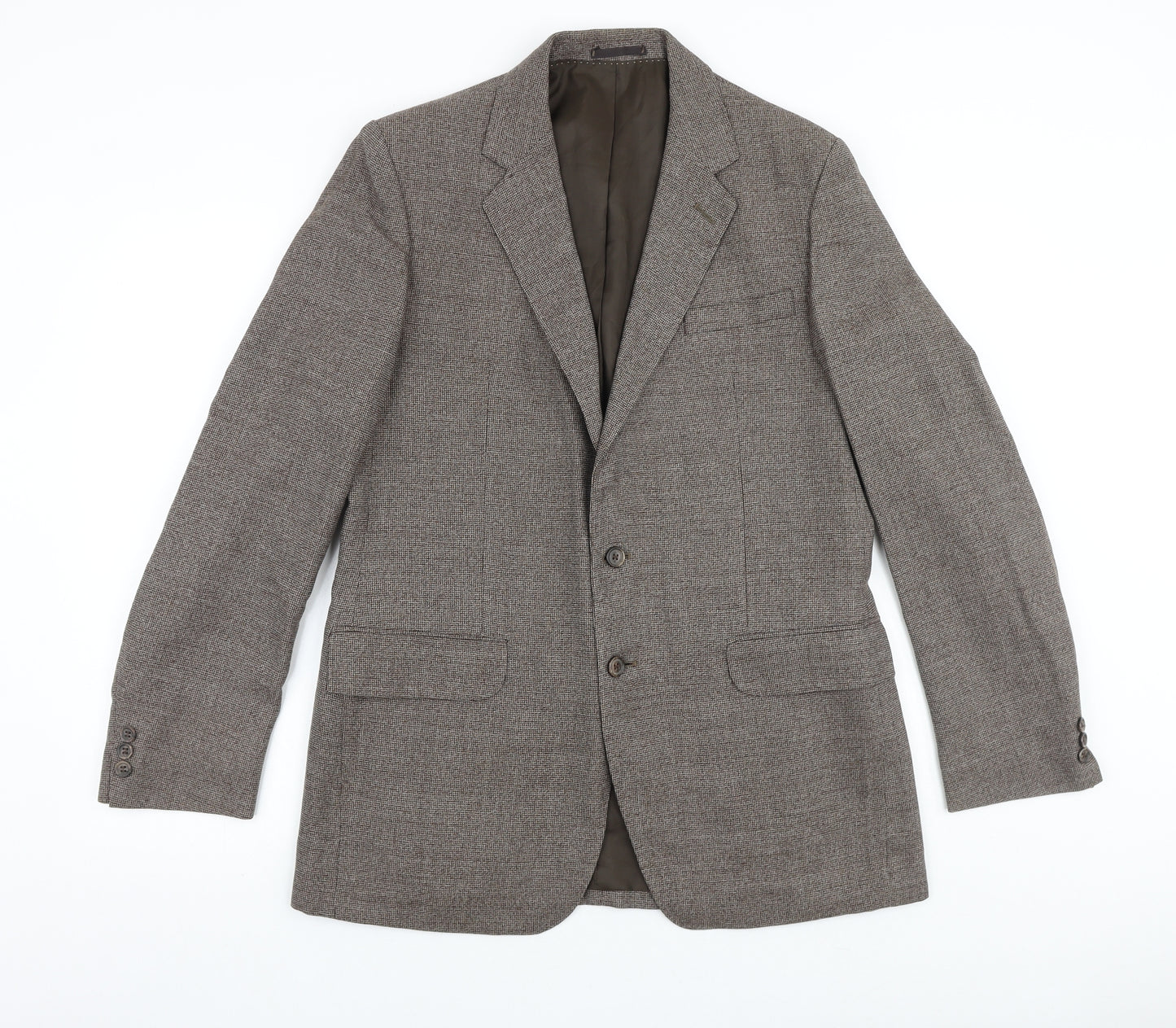 Centaur Mens Brown Wool Jacket Suit Jacket Size 42 Regular