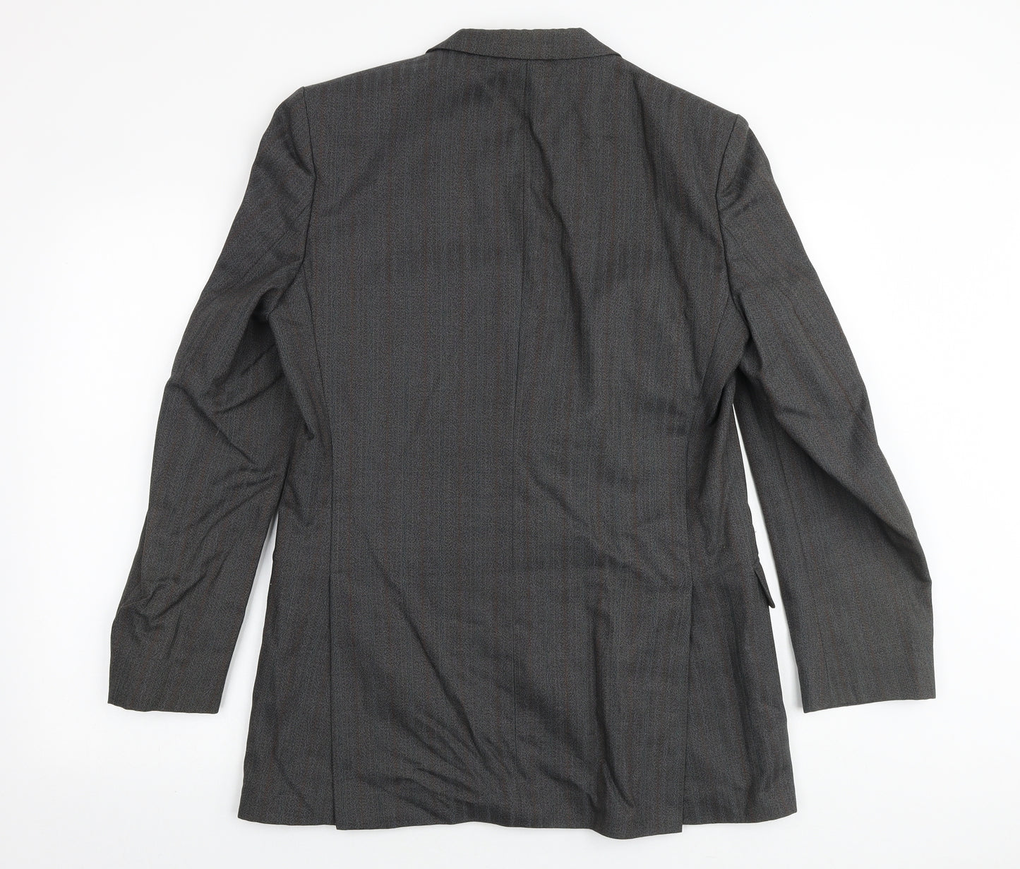 Chatsworth Mens Grey Polyester Jacket Suit Jacket Size 40 Regular