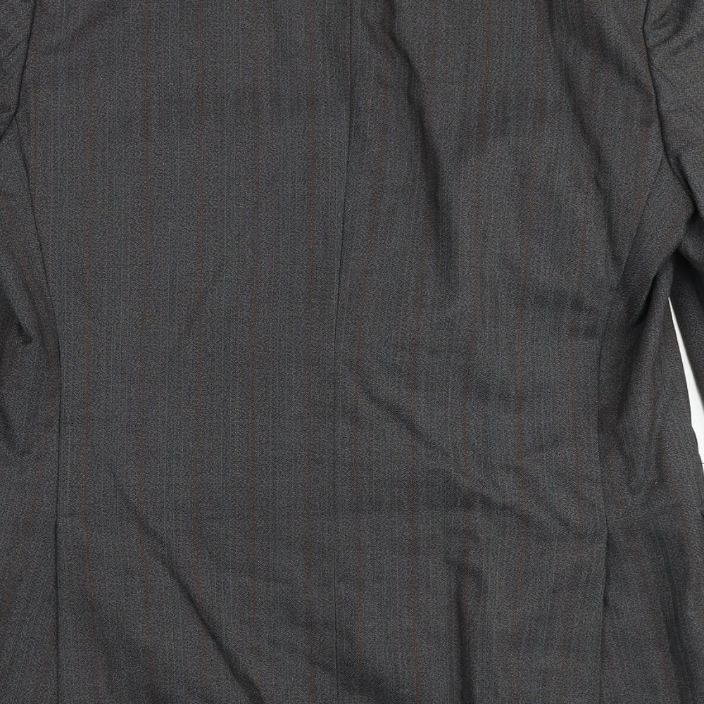 Chatsworth Mens Grey Polyester Jacket Suit Jacket Size 40 Regular