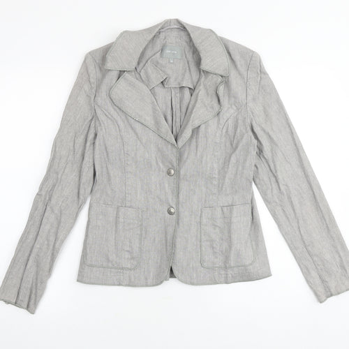 Marks and Spencer Womens Grey Jacket Blazer Size 12 Button