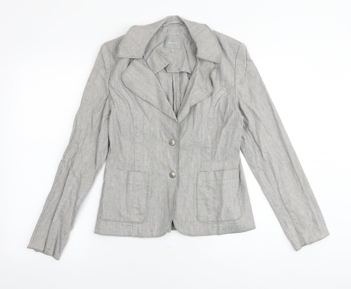 Marks and Spencer Womens Grey Jacket Blazer Size 12 Button