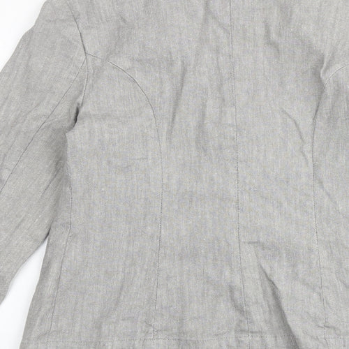 Marks and Spencer Womens Grey Jacket Blazer Size 12 Button