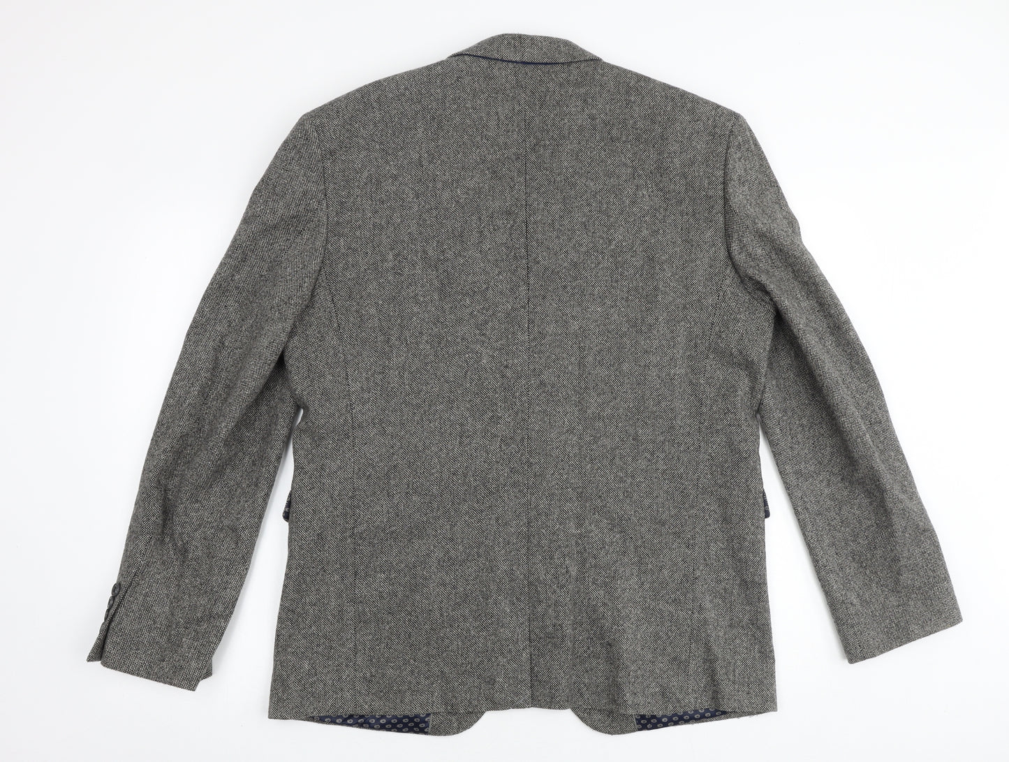 Cedar Wood State Mens Grey Wool Jacket Suit Jacket Size L Regular