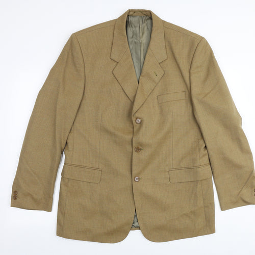 Skopes Mens Brown Polyester Jacket Suit Jacket Size 42 Regular