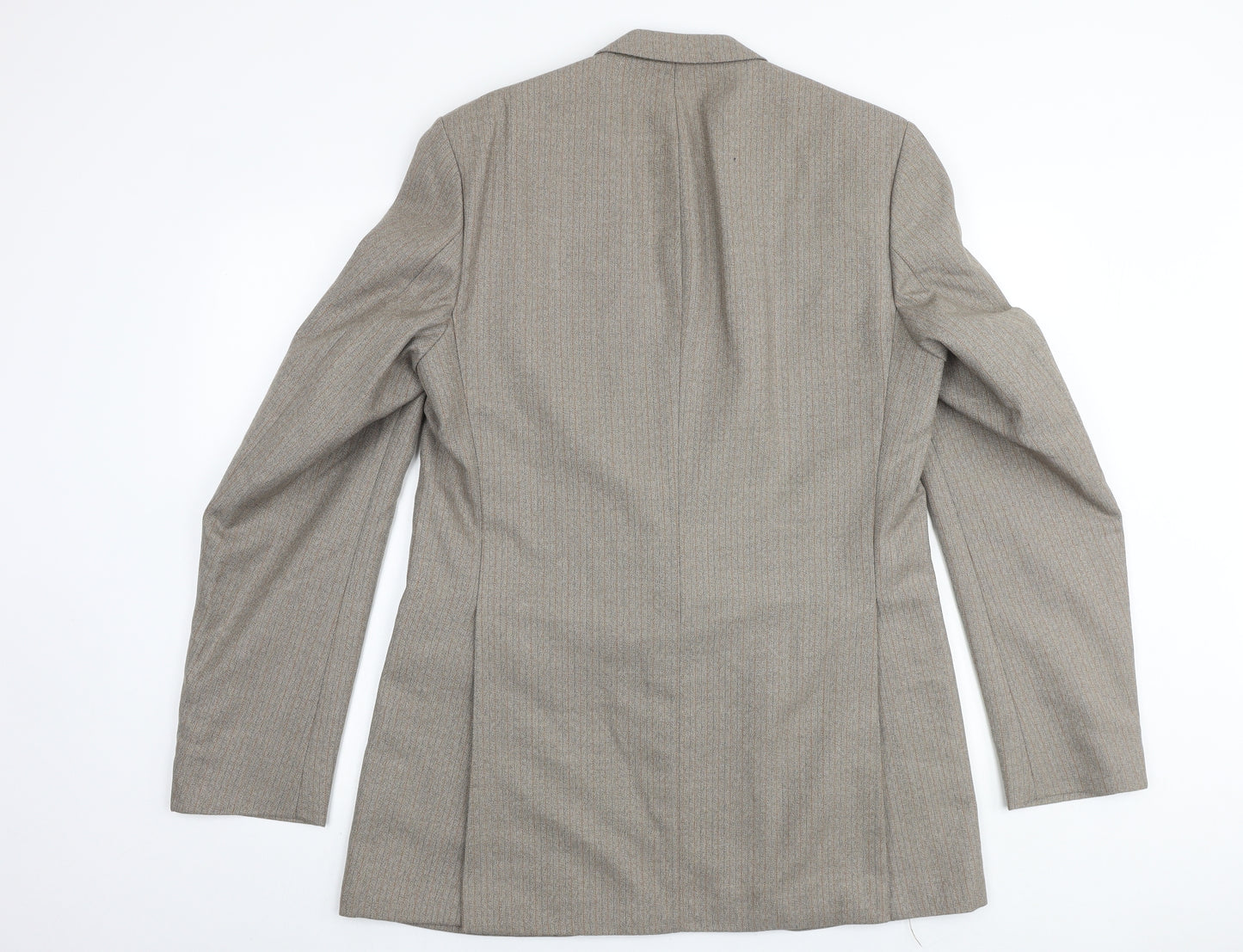 Hepsworth Mens Beige Striped Wool Jacket Suit Jacket Size 38 Regular