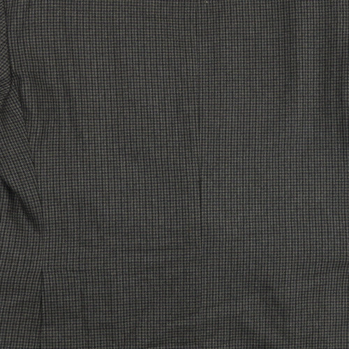 Kilmaine Mens Grey Geometric Wool Jacket Blazer Size 42 Regular