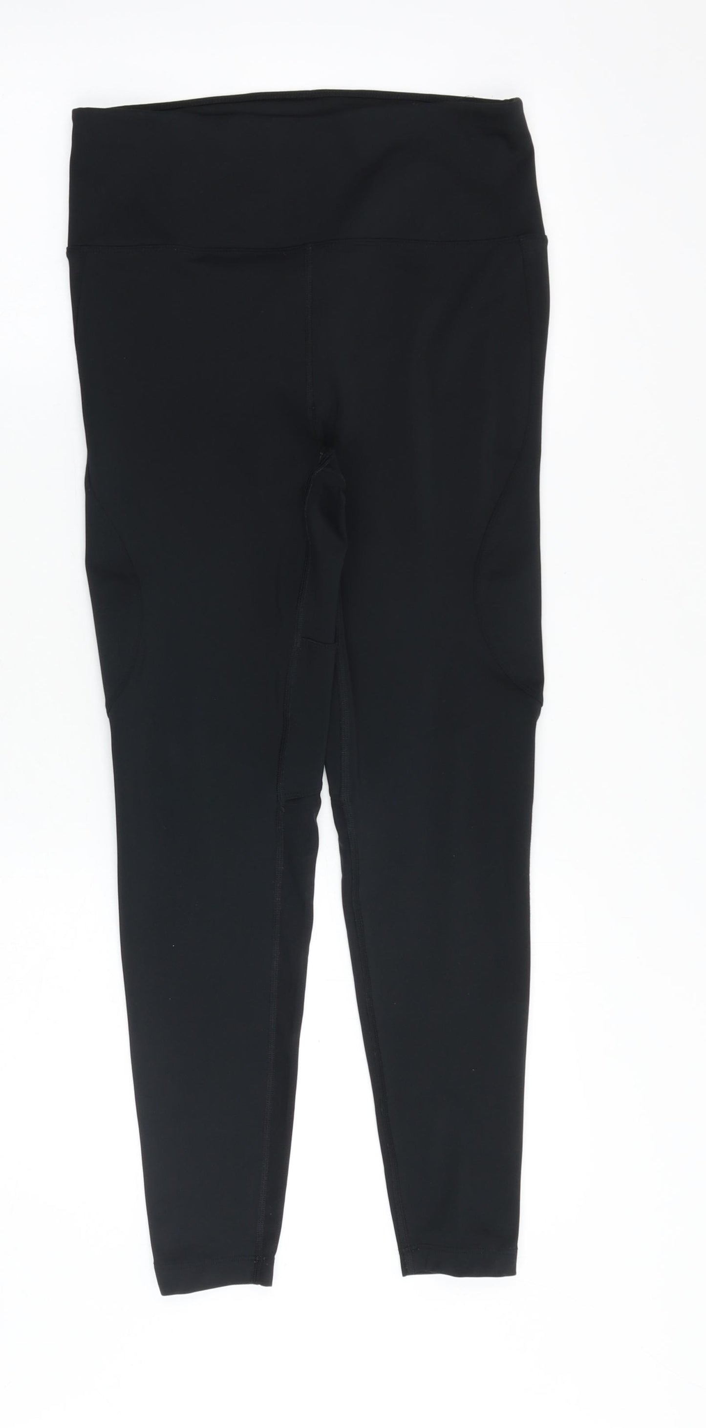 ASOS Womens Black Polyester Jogger Leggings Size 12 - Mesh Panels