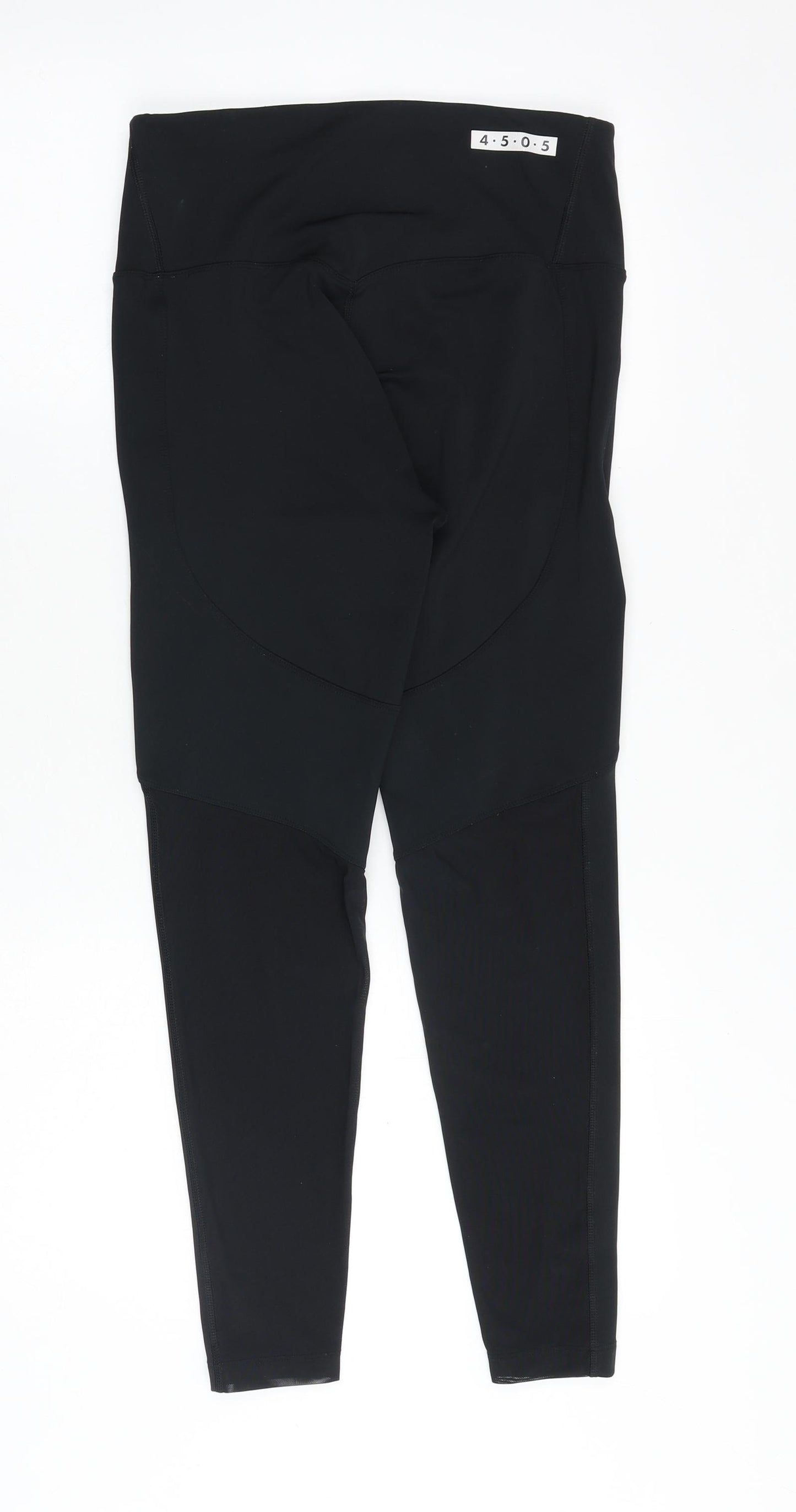 ASOS Womens Black Polyester Jogger Leggings Size 12 - Mesh Panels